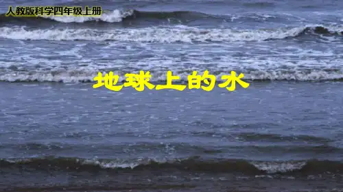 最新人教版科学四年级上册《地球上的水》优质课件