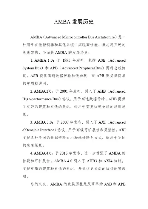 amba发展历史