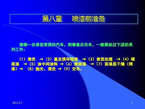 第八章、喷涂前准备解析精选课件PPT