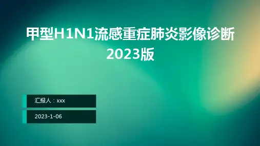 甲型H1N1流感重症肺炎影像诊断2023版PPT课件
