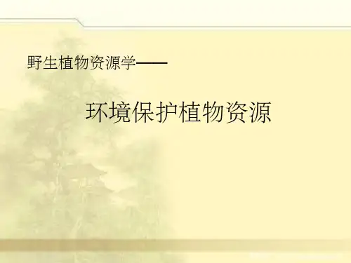 《环保植物资源》PPT课件