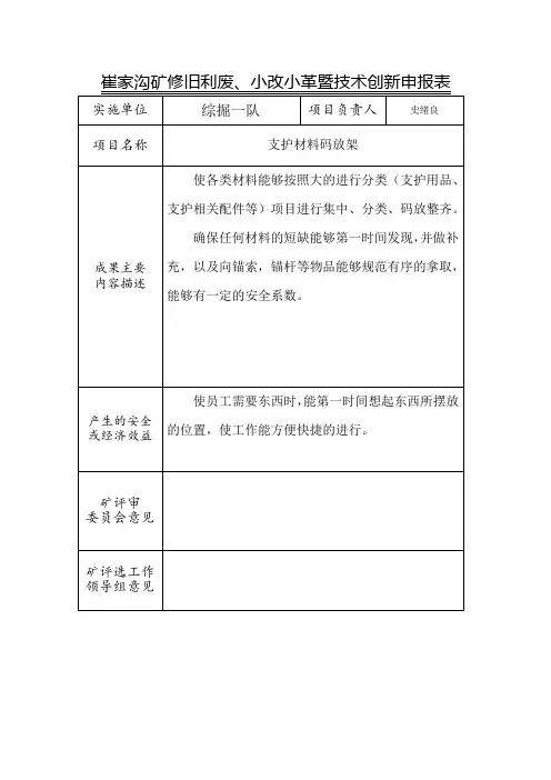 综掘一队小改小革设备创新-2