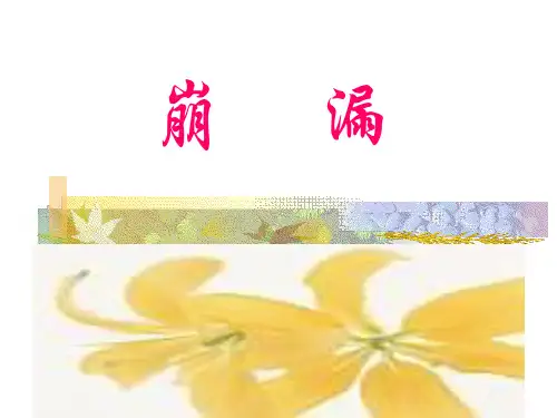 崩漏分析课件