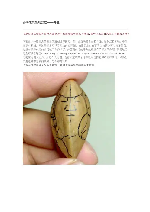 祁峰橄榄核雕教程