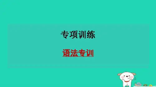 2024八年级英语下册专项训练语法专训课件新版冀教版