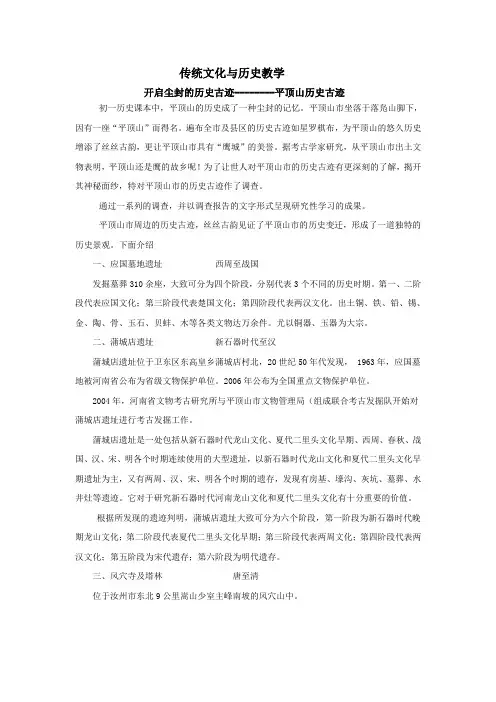 历史调查报告