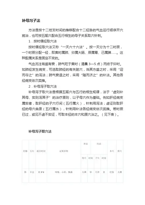 补母泻子法