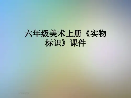 六年级美术上册《实物标识》课件