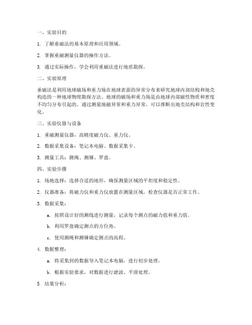 重磁实验报告