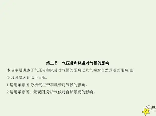 新教材高中地理第三章大气的运动第三节气压带和风带对气候的影响课件新人教版选择性必修第一册ppt