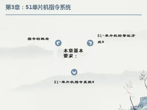 单片机原理及其接口技术胡汉口第3版第3章-指令系统