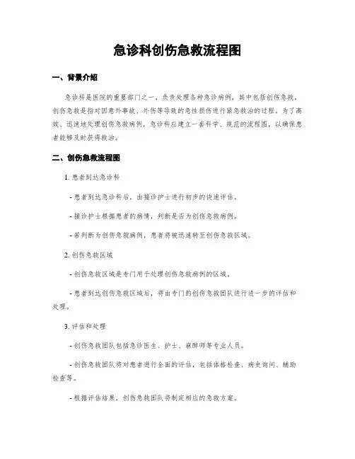 急诊科创伤急救流程图