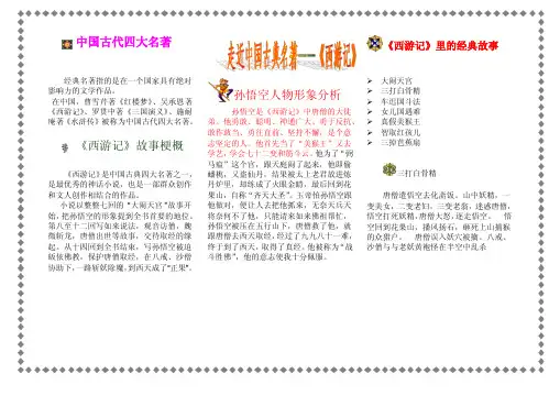 名著西游记手抄报设计