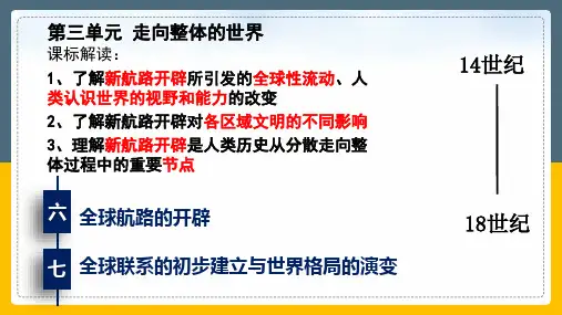 第6课 全球航路的开辟 课件(共29张PPT)