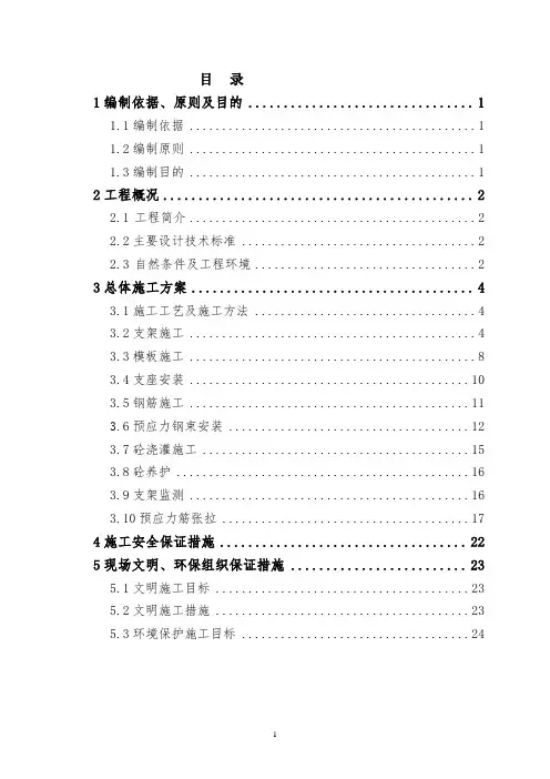 匝道桥现浇箱梁施工专项方案要点