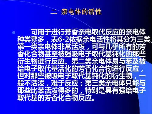 06 芳香性和芳香化合物的取代反应(2) 