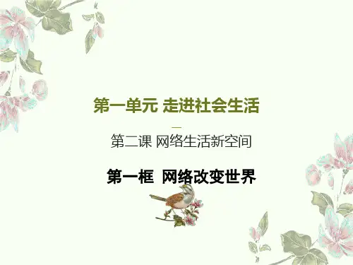 初中政治-网络改变世界