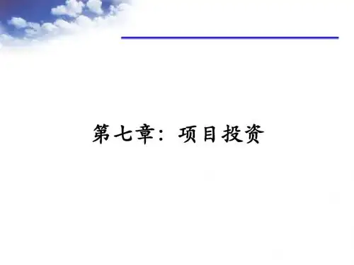 7-项目投资