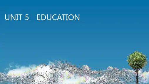 北师大版高中英语选择性必修2 UNIT 5 EDUCATION