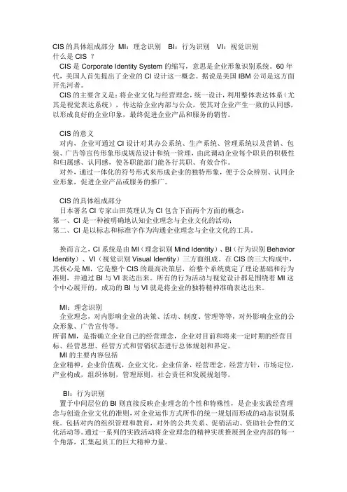 (完整版)企业CIS