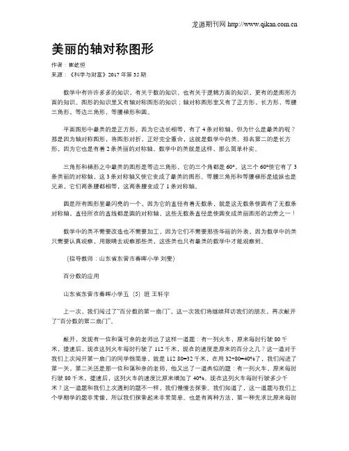 美丽的轴对称图形