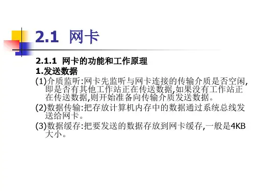 精选网络设备配置与管理清大02网卡和调制解调器