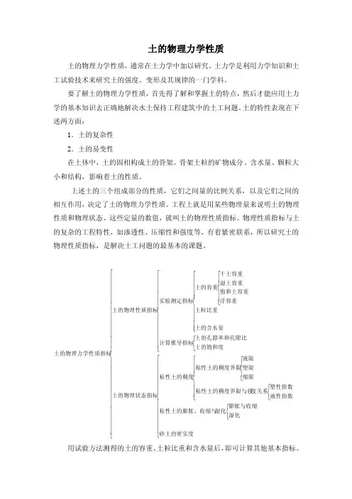 土的物理力学性质