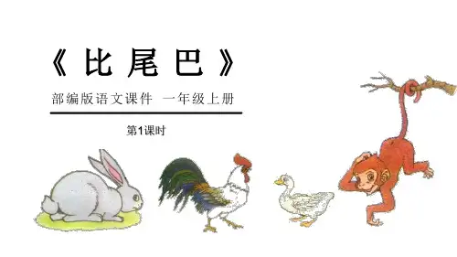 《比尾巴》PPT教学课件