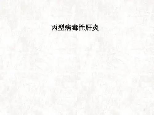 丙型病毒性肝炎ppt演示课件