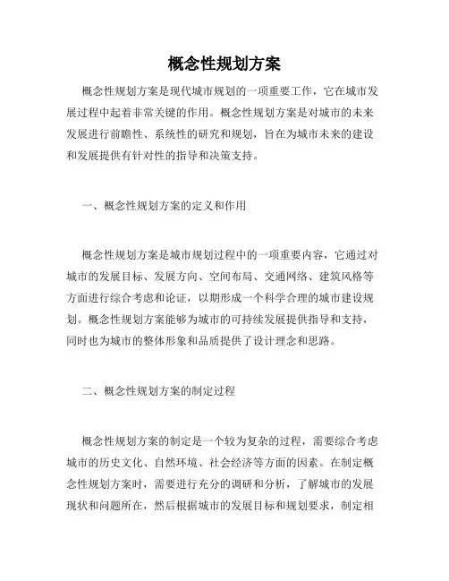 概念性规划方案