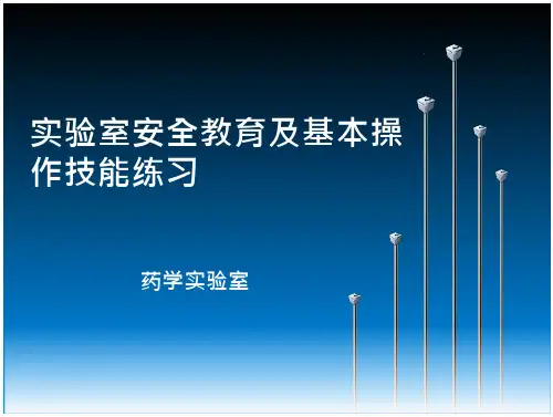 药学实验室安全教育与基本操作技能练习 