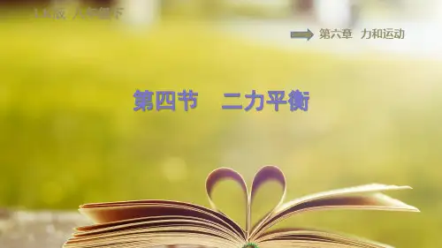 鲁科版(五四学制)物理八年级下册第六章6.4二力平衡