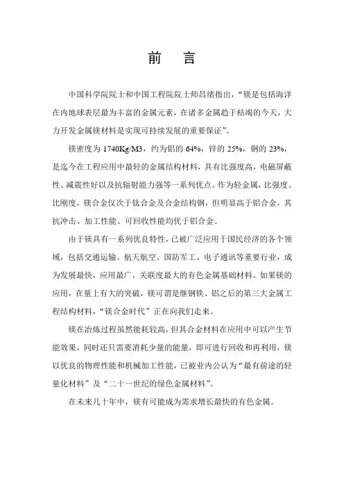 某县白云岩项目建议书 精品