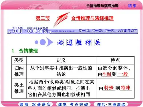 合情推理与演绎推理
