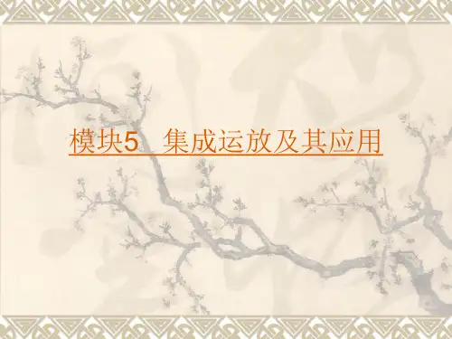 集成运放及其应用