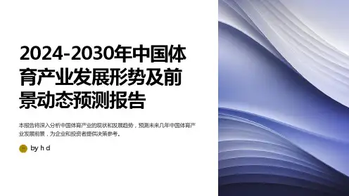 2024-2030年中国体育产业发展形势及前景动态预测报告