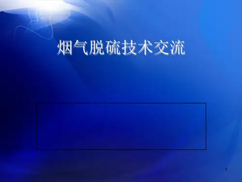 烟气脱硫技术PPT课件