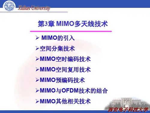 LTE移动通信系统第3章 MIMO多天线技术-PPT资料97页