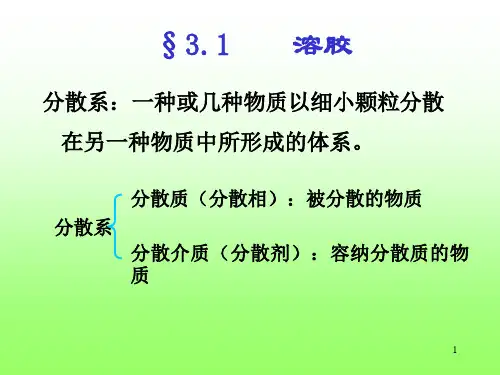 理学胶体溶液及表面现象