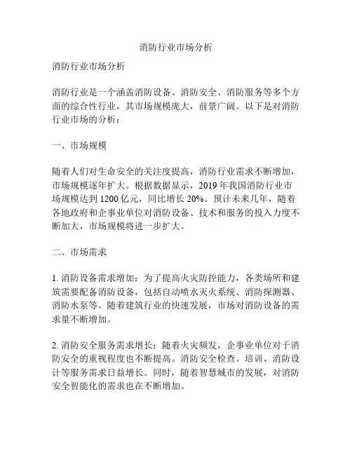 消防行业市场分析