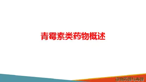 抗微生物药—青霉素(动物药理学课件)