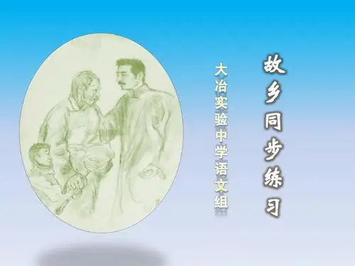 人教版九年级语文同步练习9课故乡