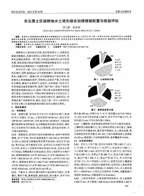东北黑土区坡耕地水土流失综合治理措施配置与效益评估
