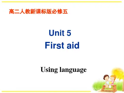 人教版新课标高中英语教学(必修5)unit5课件 using language.ppt