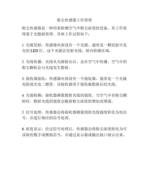 粉尘传感器工作原理