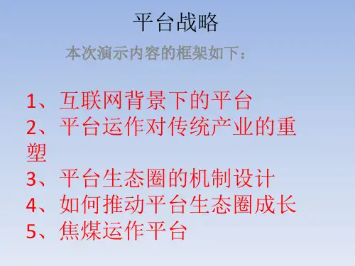 平台战略相关问题探析