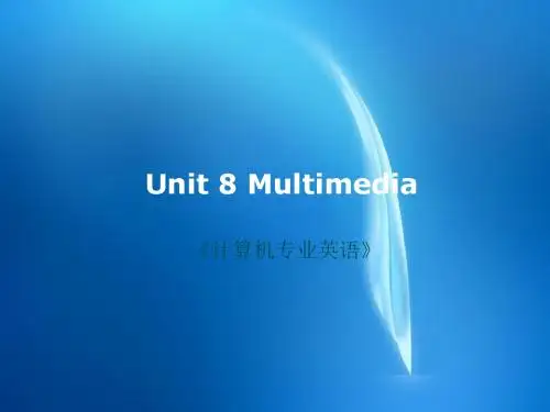 计算机专业英语Unit8