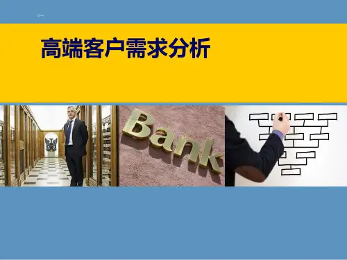 保险销售高端客户需求分析32页
