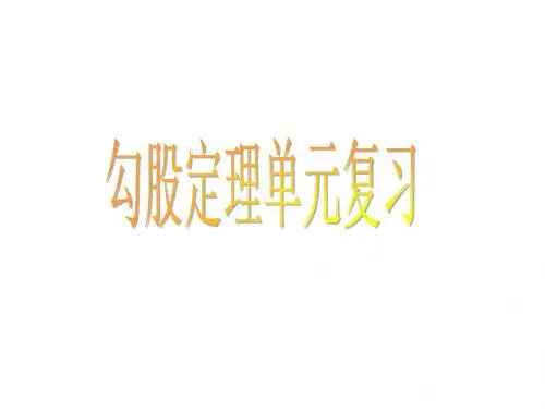 第17章-勾股定理复习课件