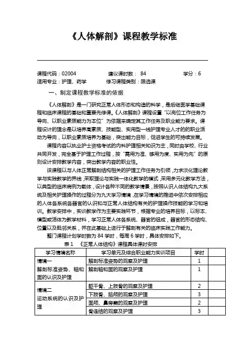 课程标准